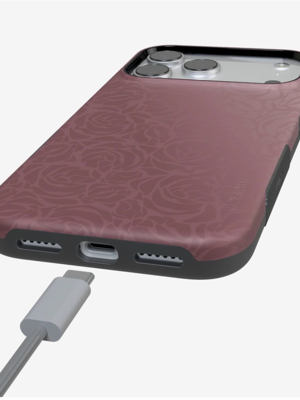 Bordeaux Rose Bold  iPhone 17 Pro Max Case - Picture 12 of 14